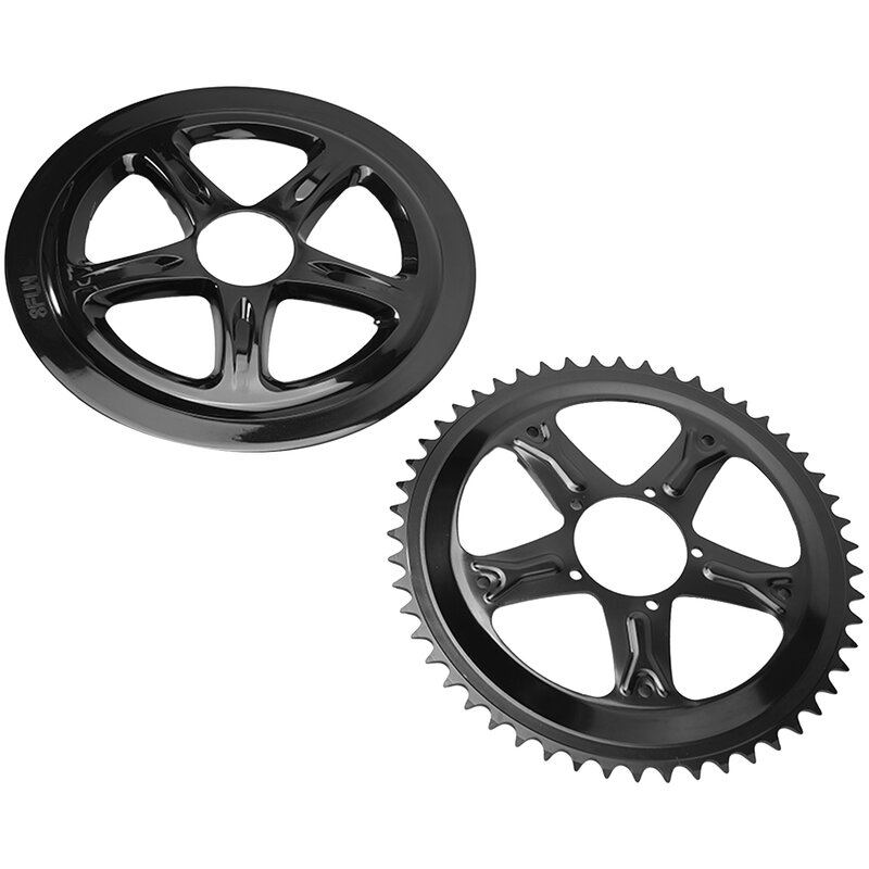 Roda dentada Chainwheel para ciclismo Bafang, leve motor de acionamento médio, aço e ABS, alta qualidade, 46T, 48T, BBS01, BBS02