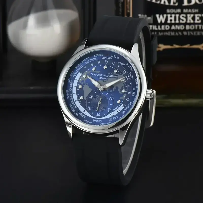 2024 jam tangan kuarsa kuarsa sederhana santai di meja konstan jam tangan pria tanggal otomatis jam tangan kulit Premium jam tangan AAA