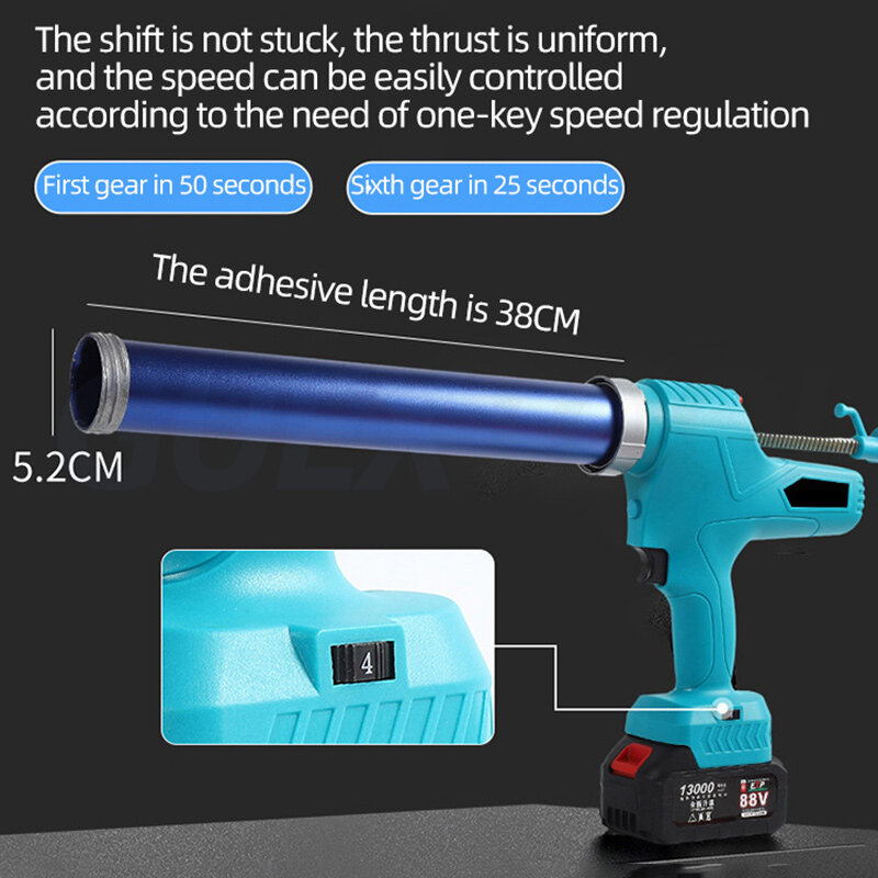 Electric glass glue household sealed door and window charging fully automatic charging lithium battery special soft glue gun