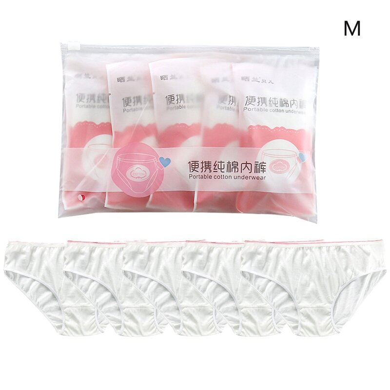 Disposable Panties M/L/X/XL/2XL/3XL 5Pcs Pregnant Women Outdoor Traveling After Washing Underwear Accessory Present P31B