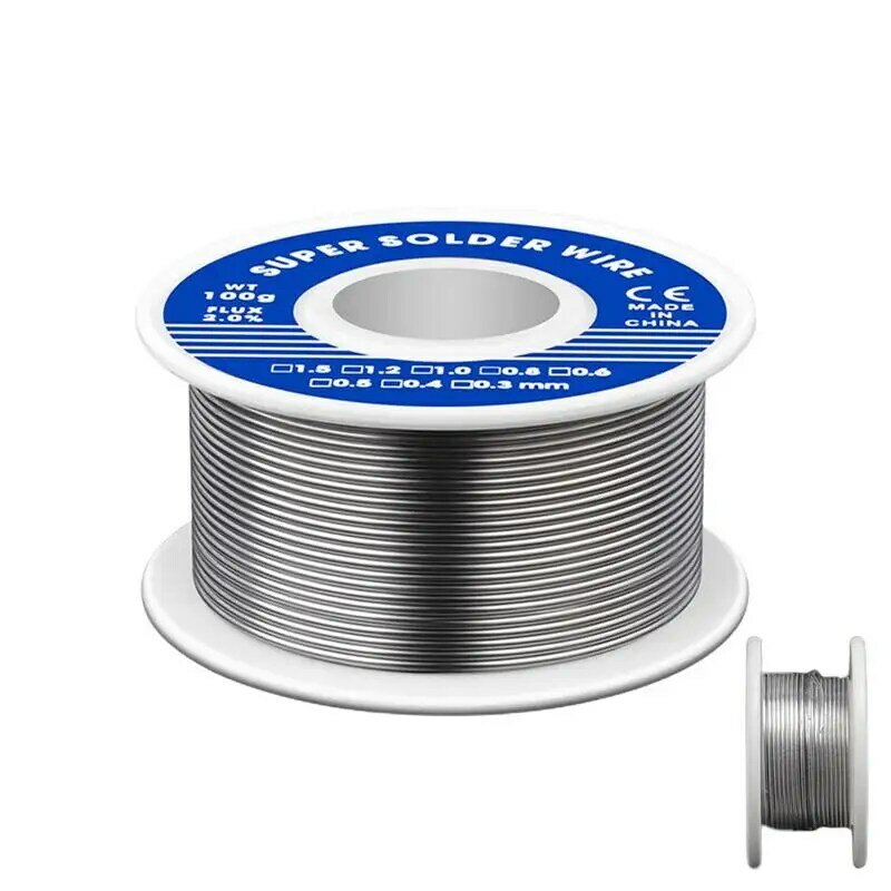 Electronic Soldering Wire Solder Wires Rosin Core Tin Multipurpose Welding Flux Iron Wire Reel 50g Diamater Home Accessories