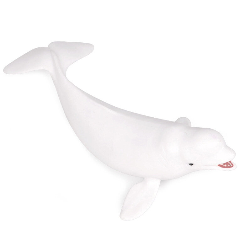 어린이용 견고한 시뮬레이션 해양 동물 과학 및 교육 모델 장난감, 흰 고래, 그레이트 화이트 상어, 벤토스