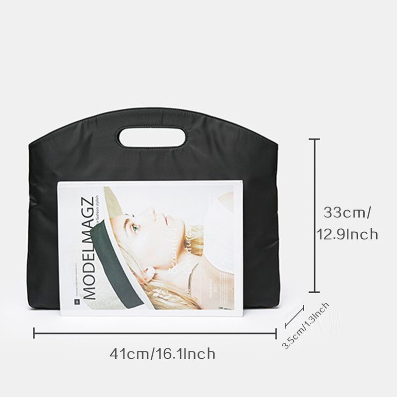 Teczka nylonowa moda damska wytrzymała torba na komputer Unisex wersja koreańska teczka kolorowy nadruk torebka o dużej pojemności
