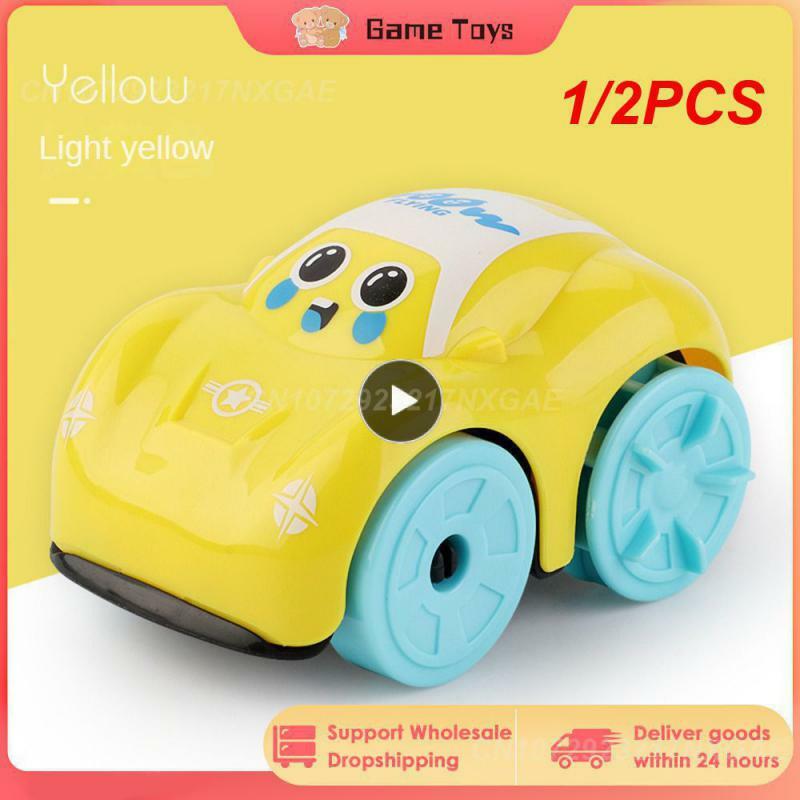 Coche anfibio de juguete para niños, vehículo de dibujos animados de ABS, juguete de baño para bebés, regalo para niños, 1/2 piezas