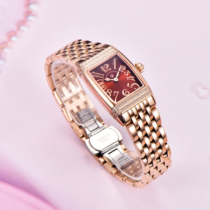 PAGANI ออกแบบใหม่ผู้หญิงควอตซ์ Jam Tangan Sport Top Casual แฟชั่น Sapphire สแตนเลสสตีล50Bar นาฬิกาคลาสสิค Reloj Mujer