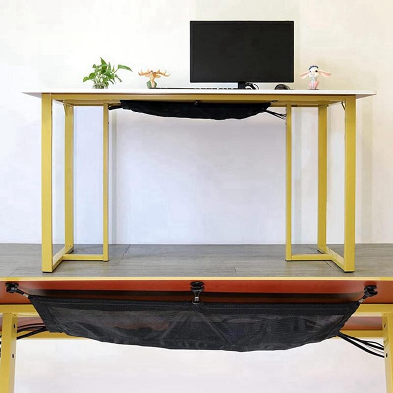 Red de gestión de cables para debajo del escritorio, bandeja de gestión de cables Flexible para el hogar, aula, escritorio de mesa duradero