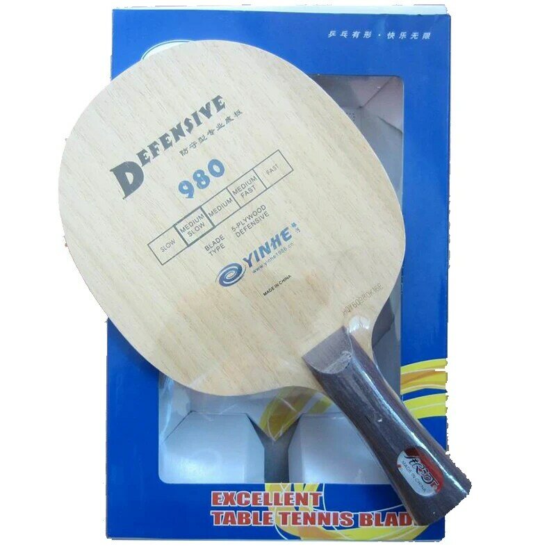 Asli milky way yinhe 980 tenis meja blade untuk mencacah defensif tenis meja raket pingpong raket sports dayung