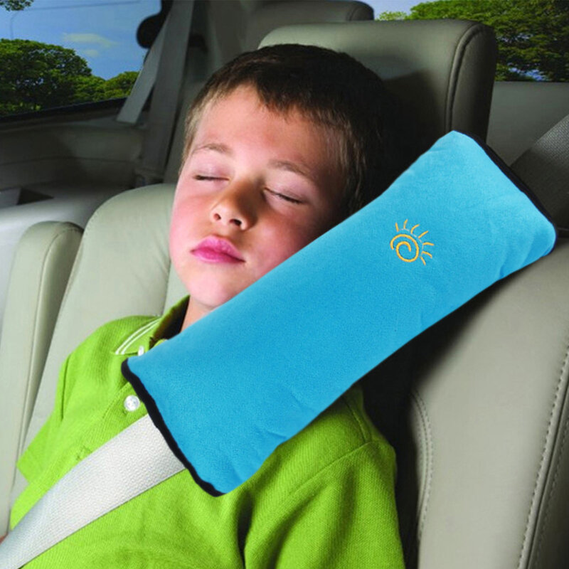 Ceintures de sécurité pour voiture, oreiller pour bébé, housse pour enfants, positionneur de sommeil, protection, Auto-ajustement, peluche, coussin d'épaule # WO