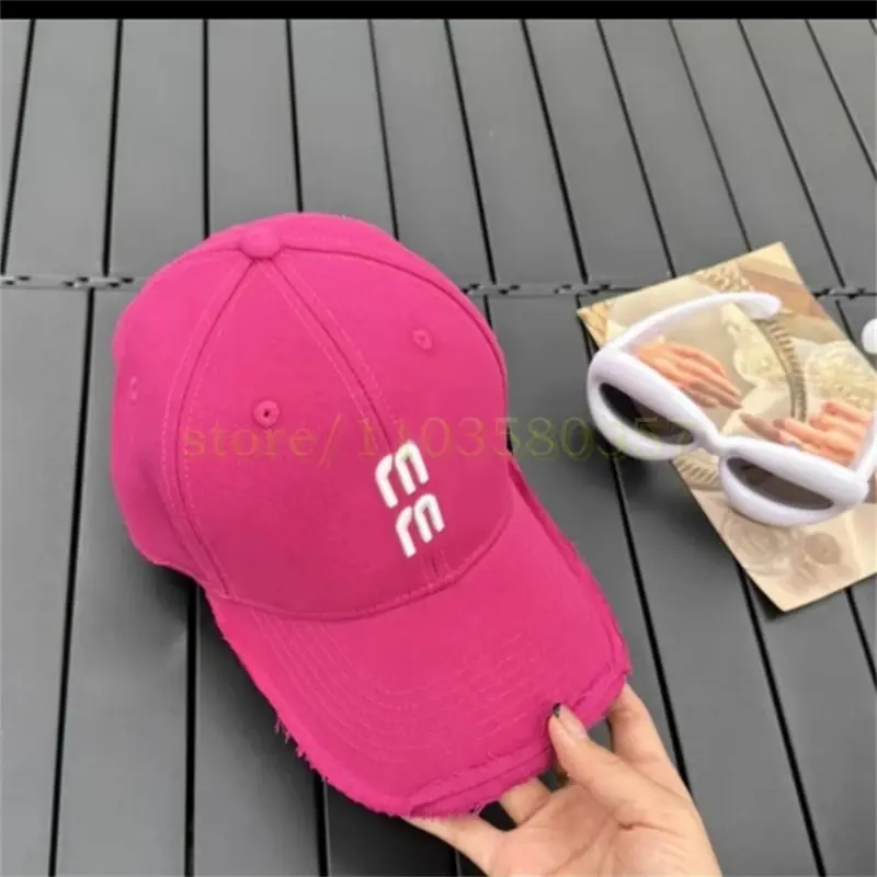 Женские розовые бейсболки, кепка в стиле ретро с вышивкой 205067 букв м, Спортивная модная кепка для улицы, мужские шапки, хлопковые шапки с дырками, новый дизайн