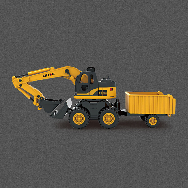 Mainan truk Excavator, mainan truk untuk anak laki-laki, Dumper kendaraan traktor hadiah ulang tahun anak B182