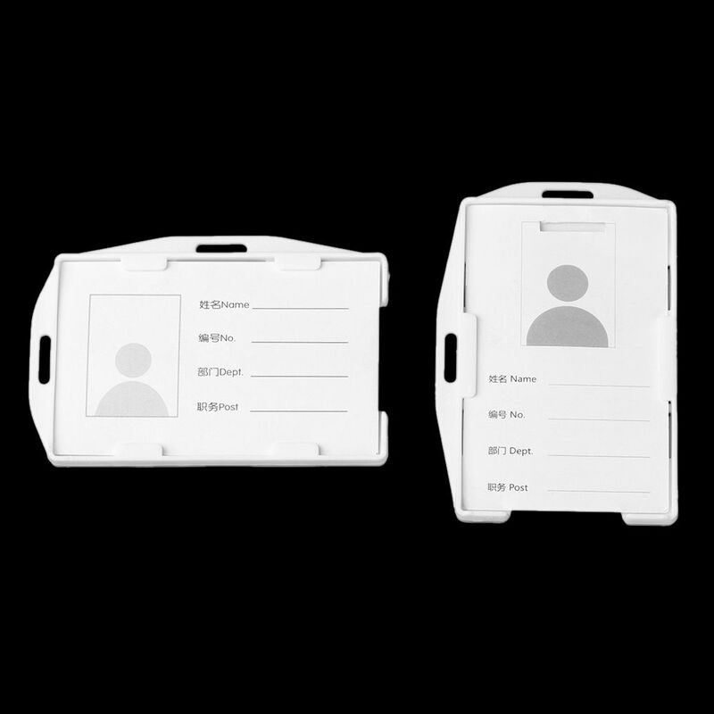 Praktische Hartplastik-Schutzhülle Mehrzweck abzeichen Büro Schule Visitenkarte Arbeits karten halter Karten hülle ID-Karten beutel