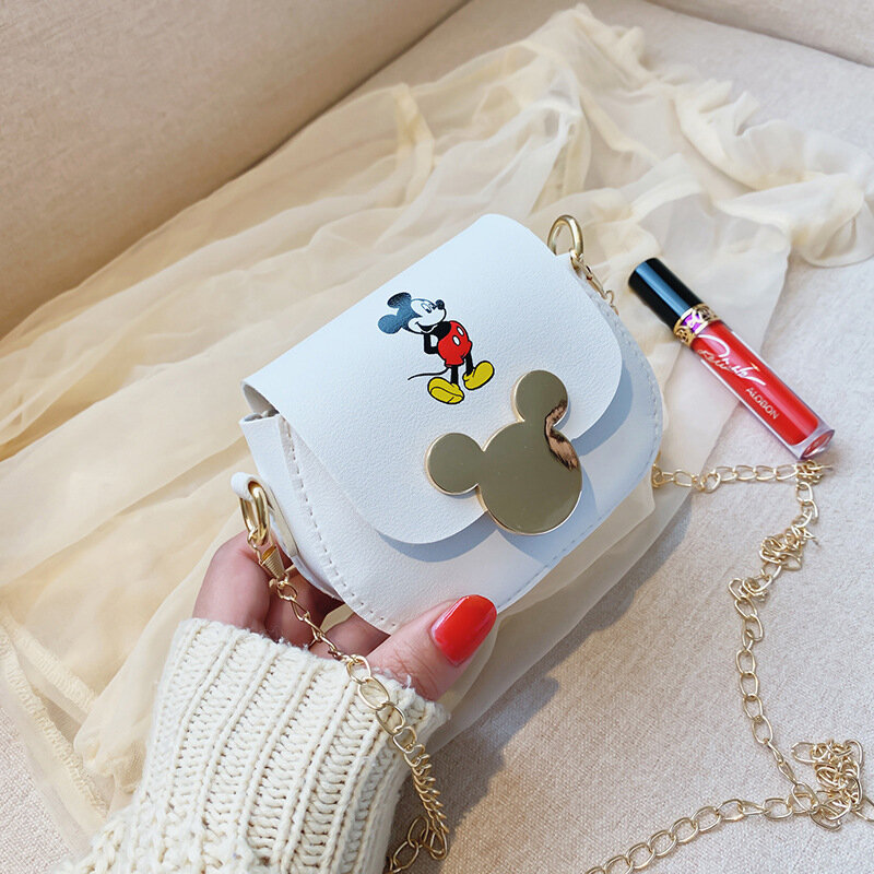 Bolso pequeño con estampado de dibujos animados para niñas, bandolera pequeña de marca Disney, Mickey Baby, para exteriores