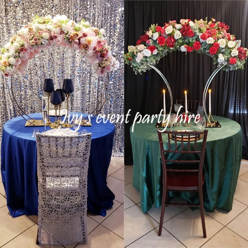 10pcs 15pcs)Event Management Silver Flower Stand Wedding Decoration Centerpieces for Table road lead mermaid table flower vase