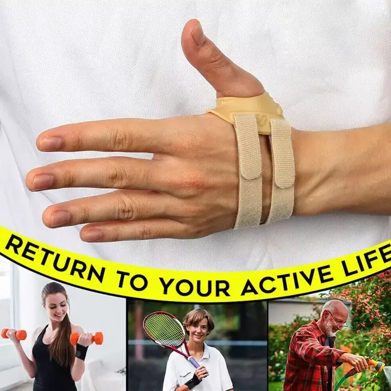 Thumb Brace Joint Orthosis Pure Color Splint Support Lightweight Breathable Right Left Hand Osteoarthritis Pain Relif Tendonitis