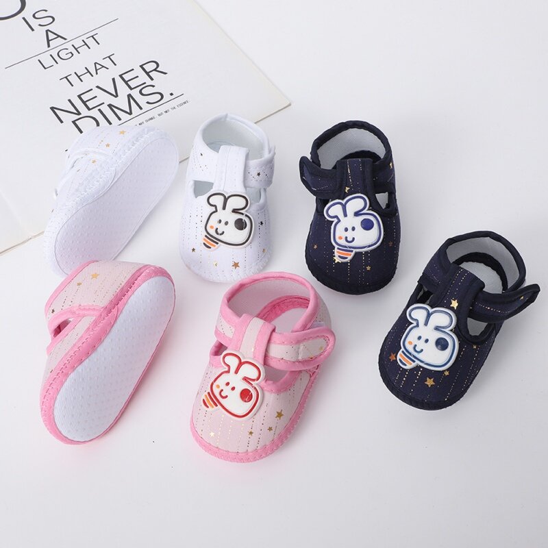 Sapatos casuais de sola macia para bebês meninos e meninas, First Walkers, criança recém-nascida, infantil Princess Flats, sapatos infantis