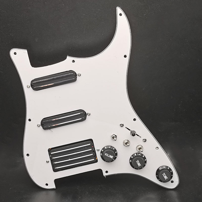 SSH cewki rozszczepiania przetworniki gitara elektryczna Pickguard 2 Mini Humbucker z cewki Pickup wysoka wydajność załadowany Prewired Scratchplate