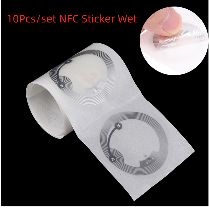 10PCS/Set Changeable Re-Writtable Round Dia 40mm Electronic Tag Sticker NFC Copy Clone Label