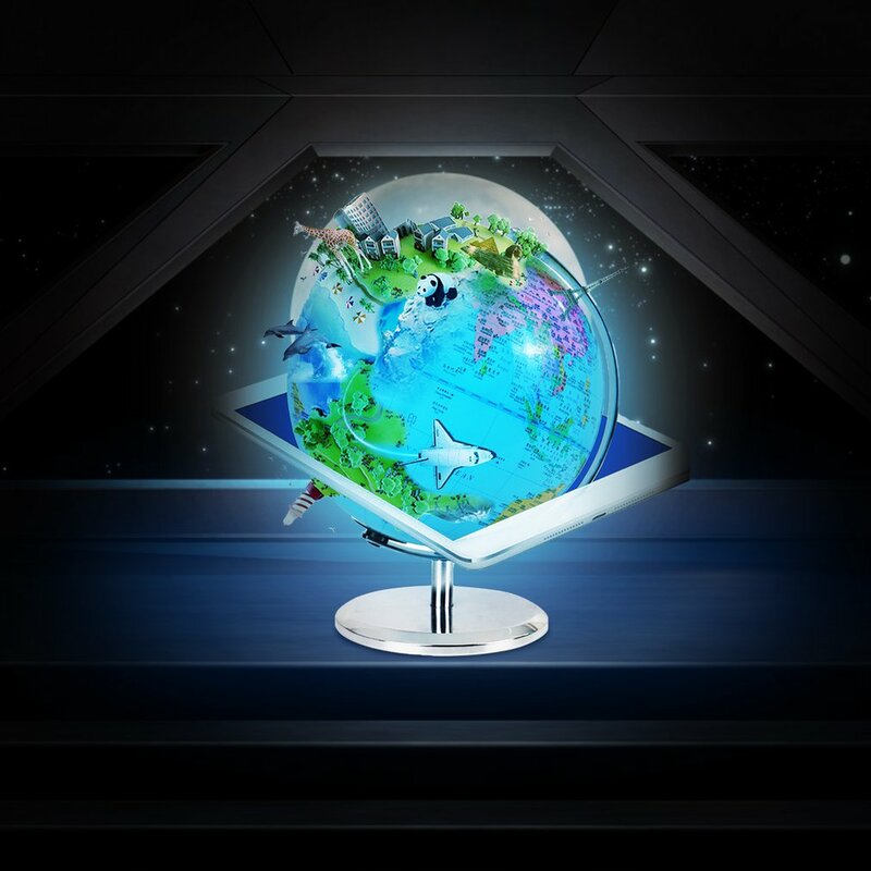 3 In 1สมาร์ท World Globe AR Augmented Reality Interactive Globe สำหรับสำรวจ Illuminated AR โลกเด็กการเรียนรู้ของเล่น