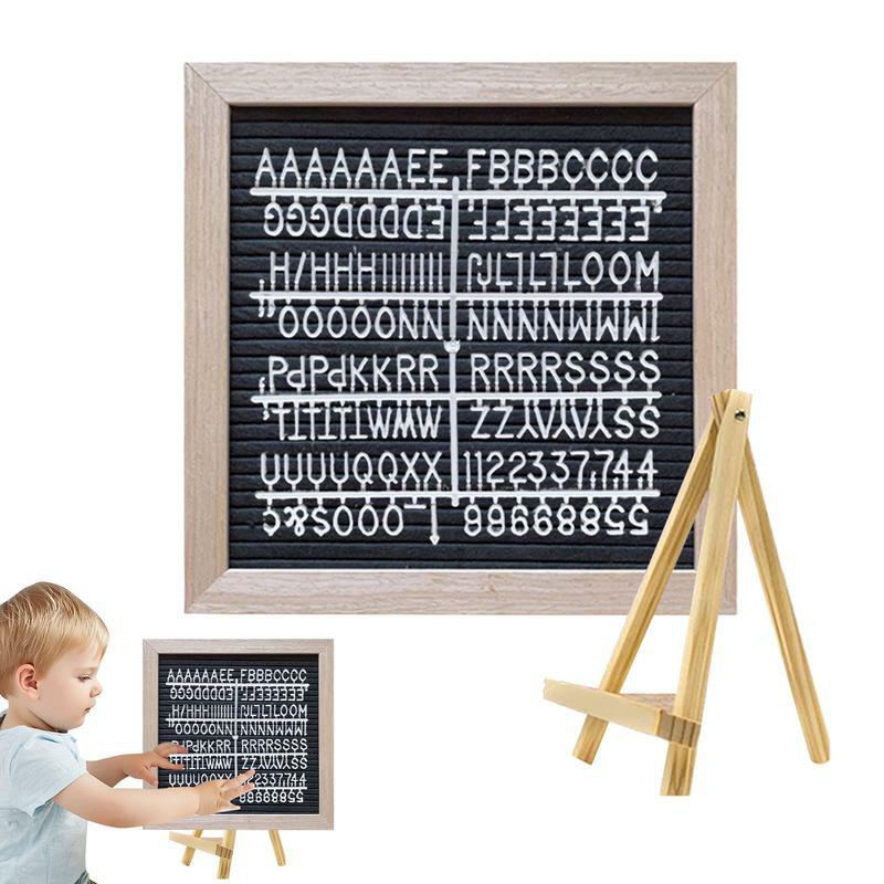 Felt Letter Board Multipurpose Felt Message Board Fashionable Mother's Day Decoration Elegant Announcement Sign With Stand For