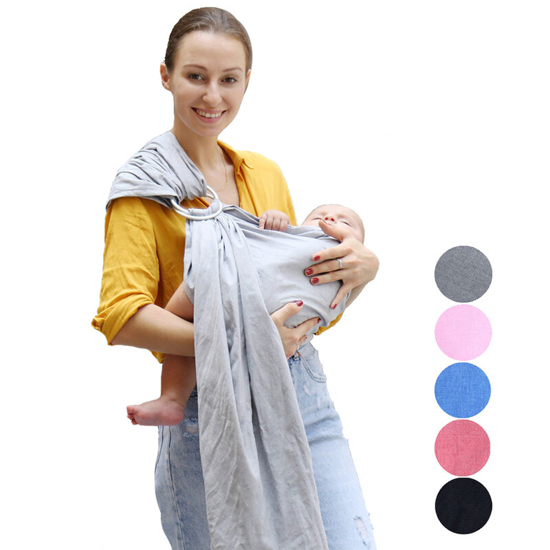 4 In 1 Bayi Wrap Carrier dan Cincin Sling Lembut Bayi Wrap untuk Bayi Baru Lahir Shower Terbaik Hadiah untuk Anak Perempuan dan anak Laki-laki