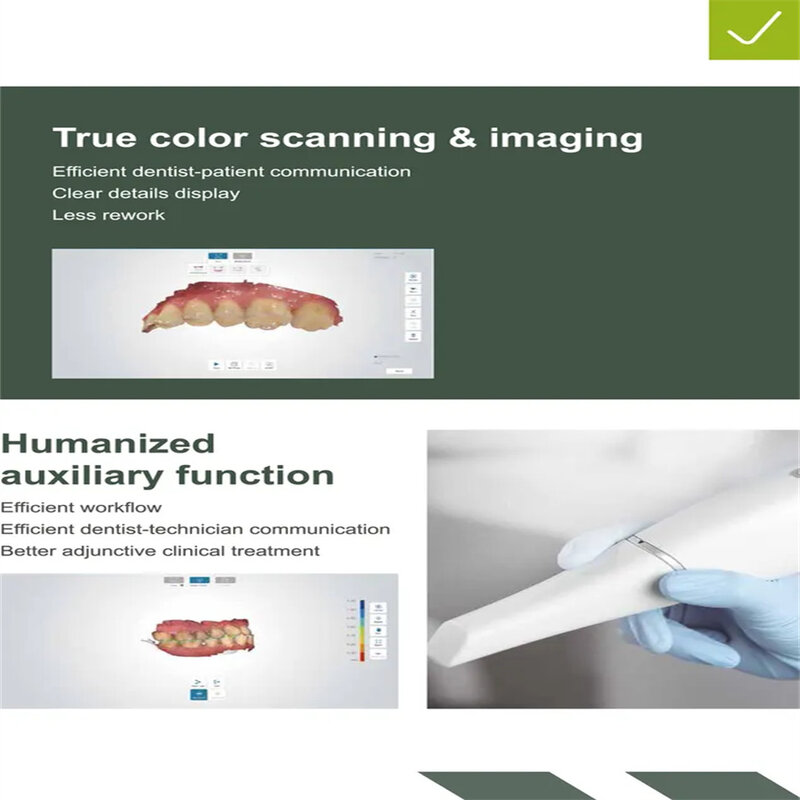 FUSSEN-Sistema de Scanner Digital Intraoral 3D, Digitalização Dentária a Cores, Rápido, Alta Precisão, S6000, 10FPS