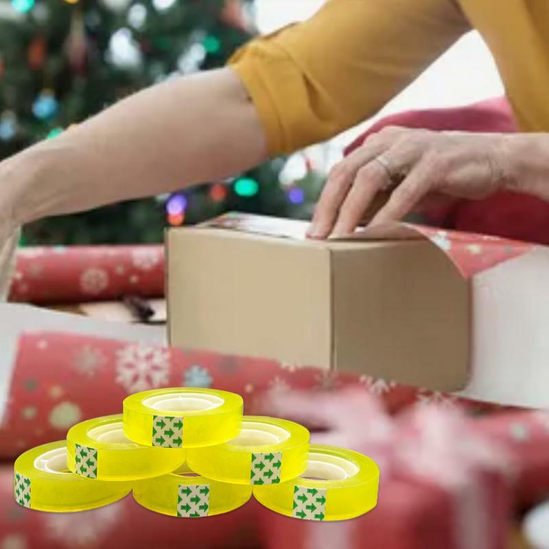 Recargas de cinta transparente, cinta Invisible para envolver regalos a granel, 12 rollos