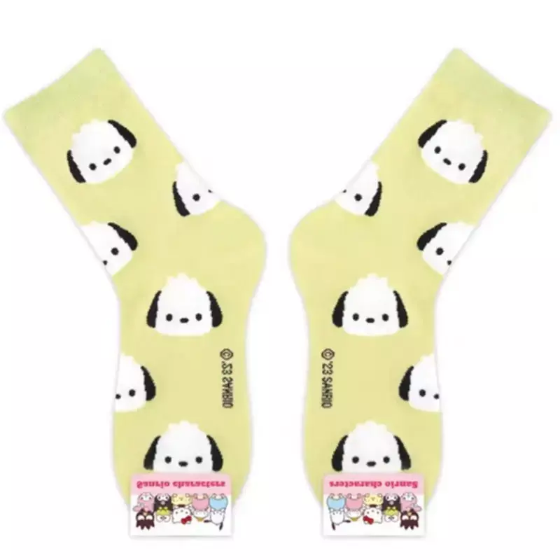 Kawali Sanrio Hellokitty Kuromi My Melody Cinnamoroll понравились Гудетама хлопковые носки для отдыха милый мультяшный подарок для девочек на день рождения