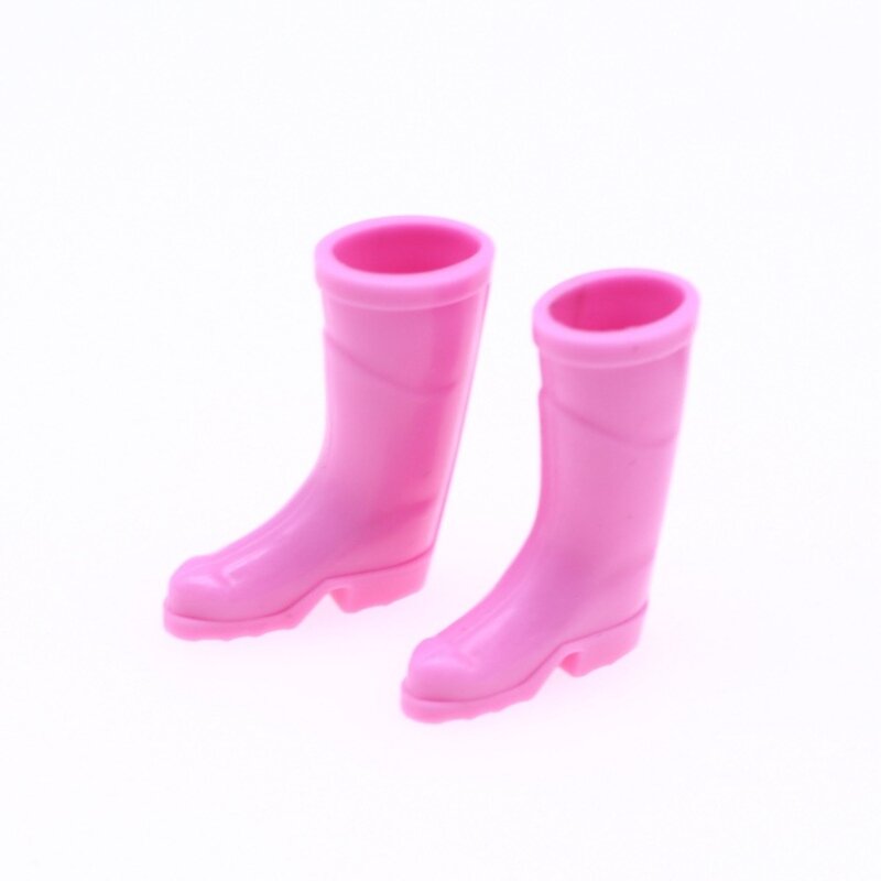 Cute Heels Dollhouse Mini Raainshoes Colorful Doll Accessories Doll Gardening Silicone Shoes Mini Plastic