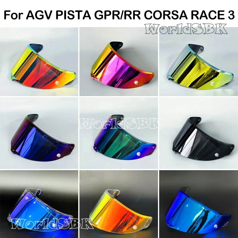 Visera de Pista para casco de motocicleta, lentes de cara completa para Pista GP RR Corsa R GPR Race 3, accesorios