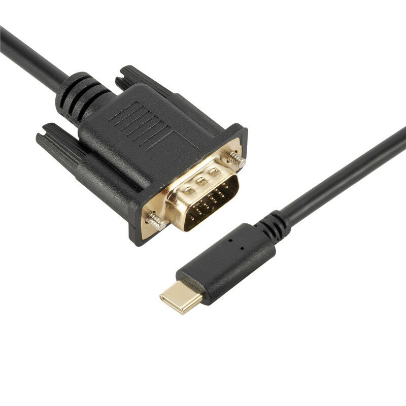 RYRA 1080p Daten Umwandlung Kabel Typ-C Revolution Hohe-definition VGA USBC 3,0 Transfer Daten Adapter Kabel für Apple Macbook TV