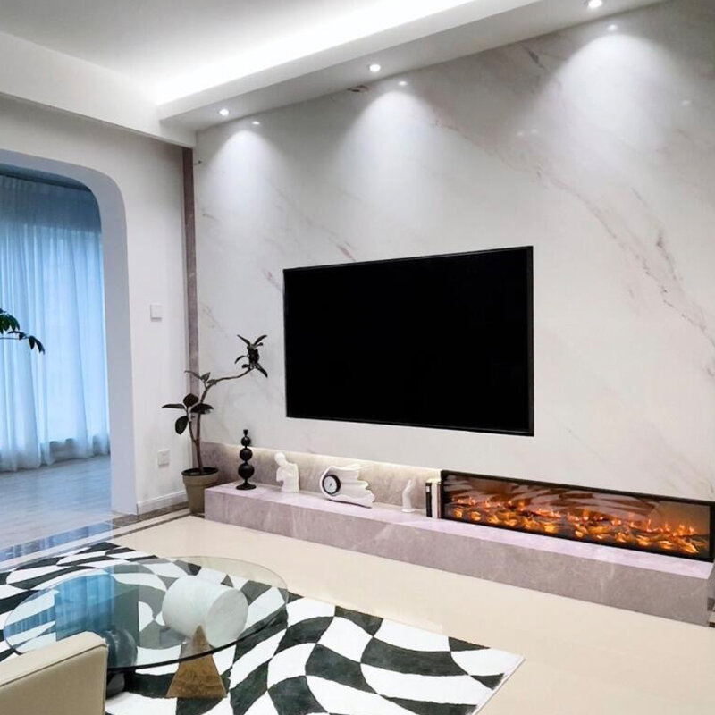 A Family Heater 3d Fireplace Electrical In House Wall Fitted Living Room Electric Fireplace 100 120 150cm Long