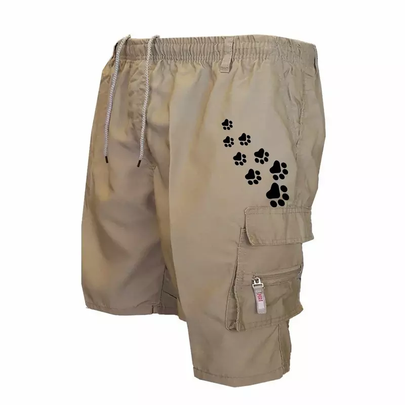 Letnie męskie spodnie do biegania na co dzień szorty Cargo męskie z wieloma kieszeniami kombinezony turystyczne spodnie z elastyczną talią spodnie taktyczne