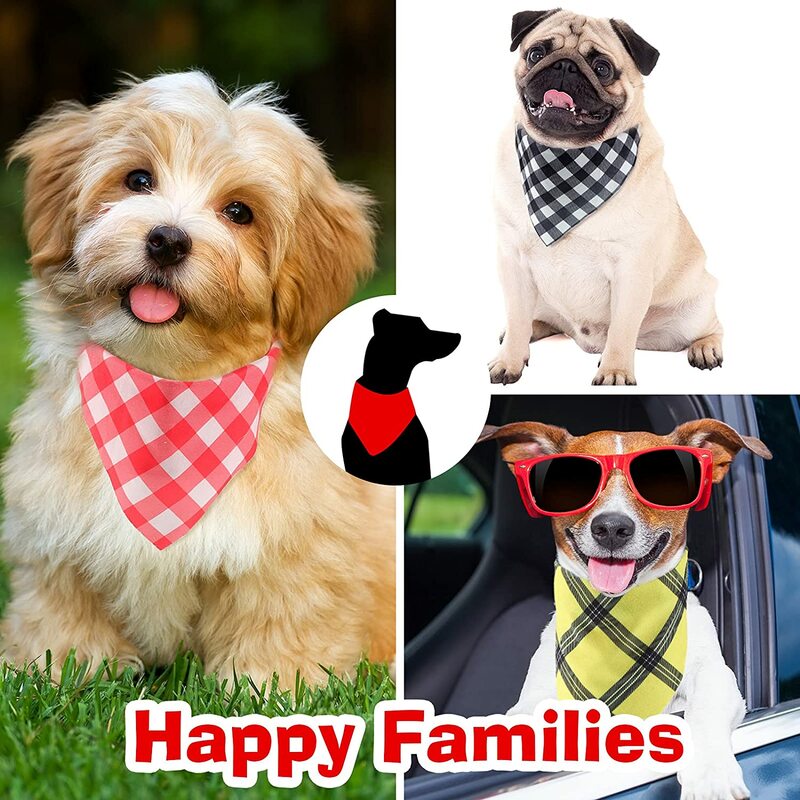 犬用の調節可能なバンダナスカーフ,犬と猫用の調節可能なスカーフ,小さな子犬と子猫用の三角形,30個。