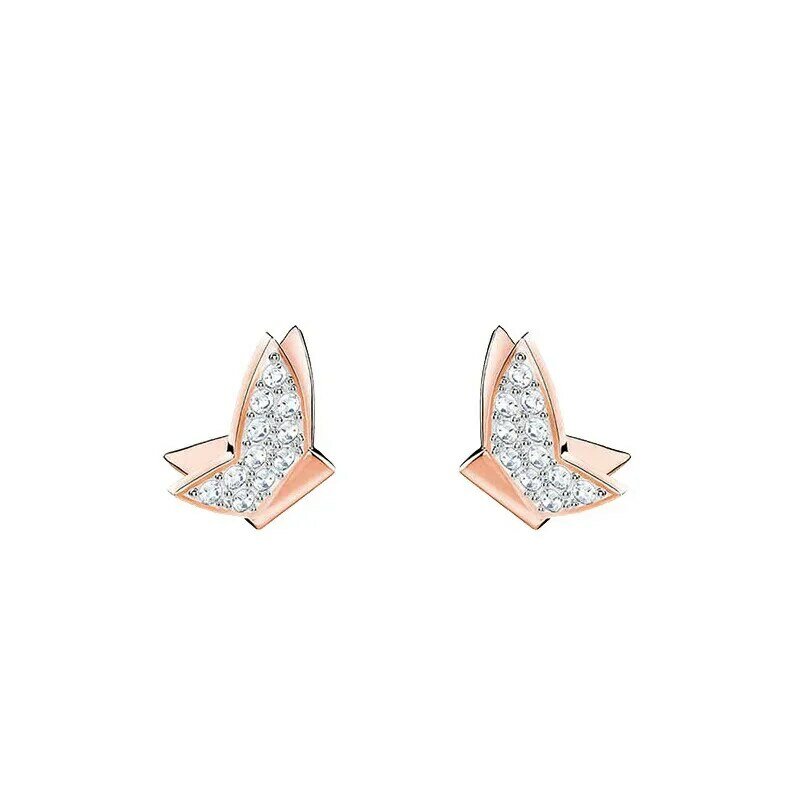 Earrings Trends Women's Jewelry Store Austrian Crystal Jewelry Red Butterfly Flying Necklace