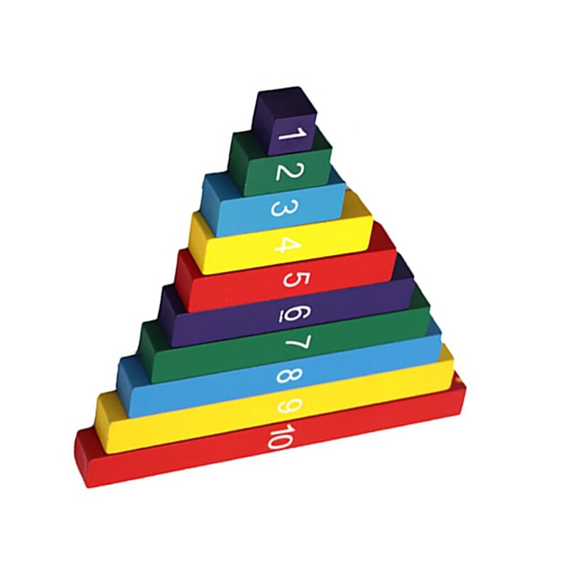Rainbow Fraction Tower Cubes materiali matematici manipolatori matematici per elementary School Homeschool Supplies Toy