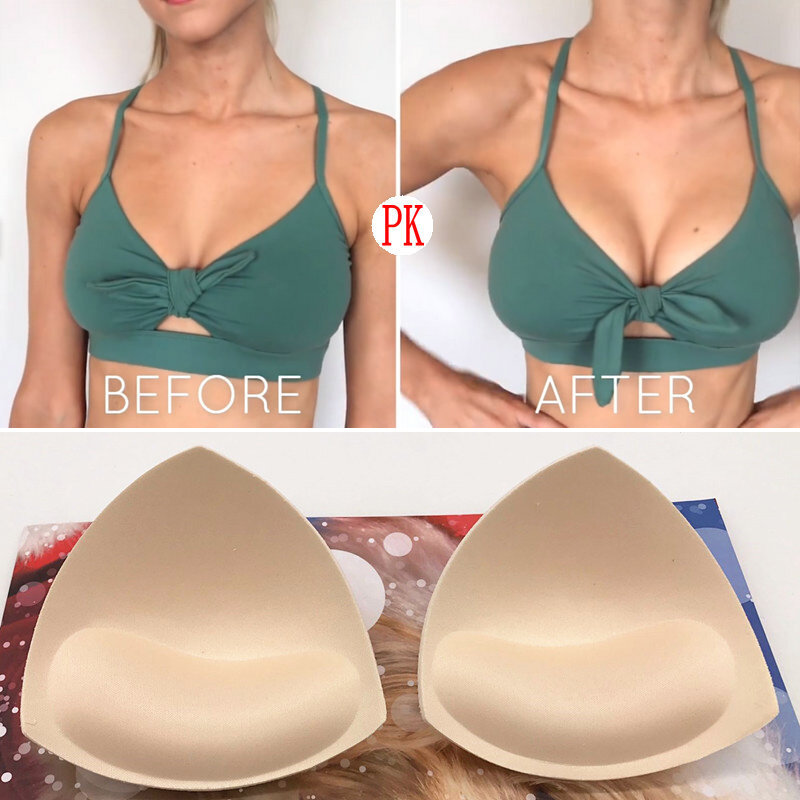 Woman Chest Enhancers Bra Foam Insert Chest Cup Intimates Accessories Sponge Breast Push Up Bras Padding Underwear Tools