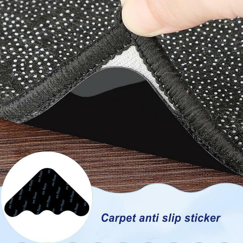 양면 재사용 가능 카펫 테이프 스티커, 러그 아래, 미끄럼 방지 그립, 카펫 코너 제자리 유지