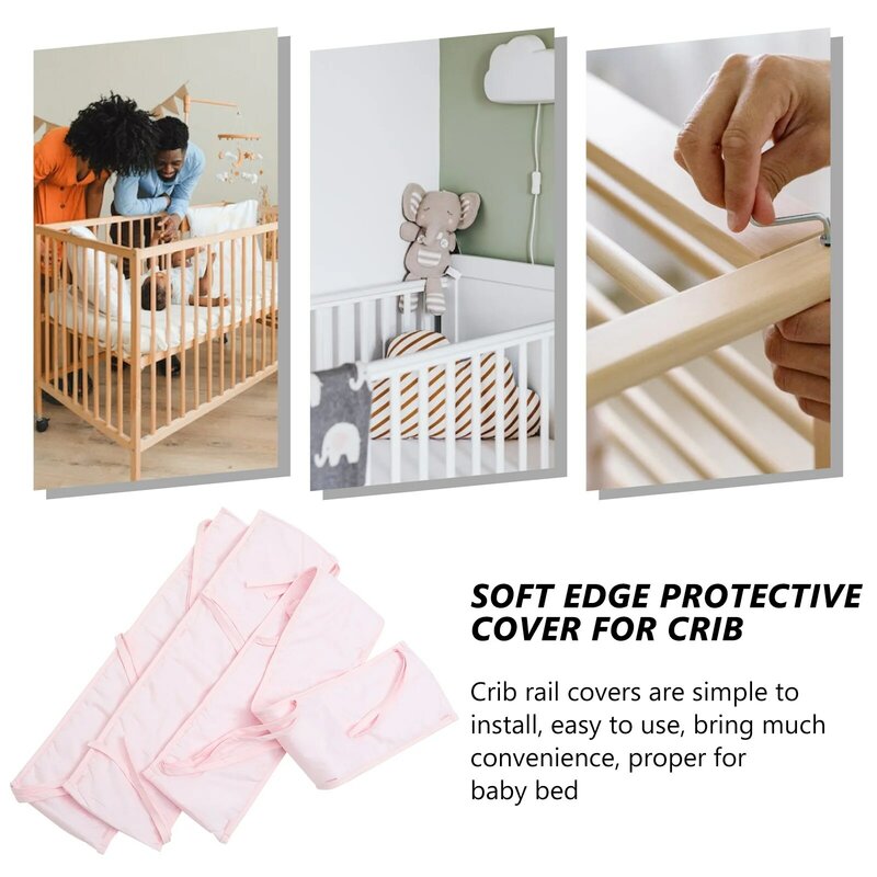 3 шт., Защитные чехлы для детской кроватки