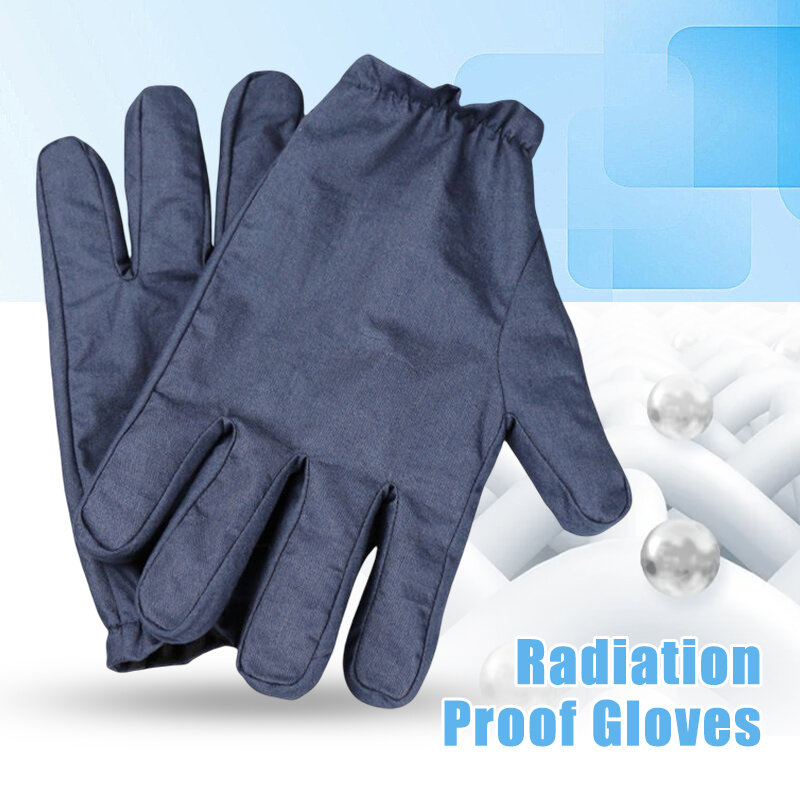 Gants anti-rayonnement pour micro-ondes, protection de sécurité, rayonnement électromagnétique, gants de protection EMF unisexes en fibre d'argent