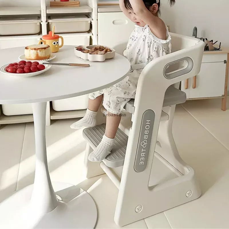 Children's Dining Chairs, Household Dining Chairs for Adults, High Legged Dining Tables for Babies, Learning Baby Growth Chairs
