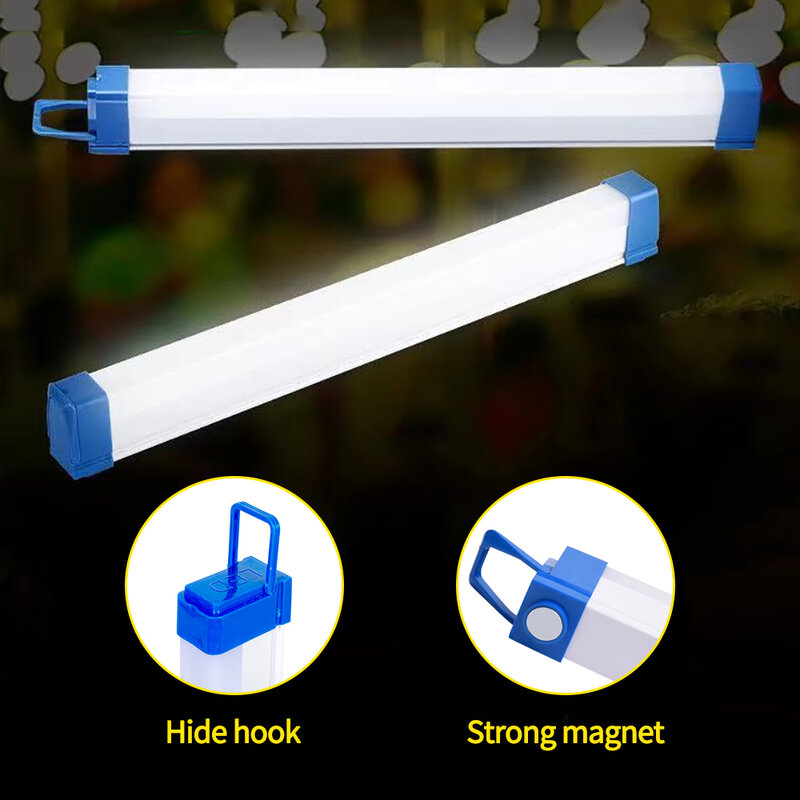 Portable LED Tube Night Light Magnetic 17CM 32CM USB Rechargeable Emergency Lighting Outdoor Portable Long Strip Emergency Light