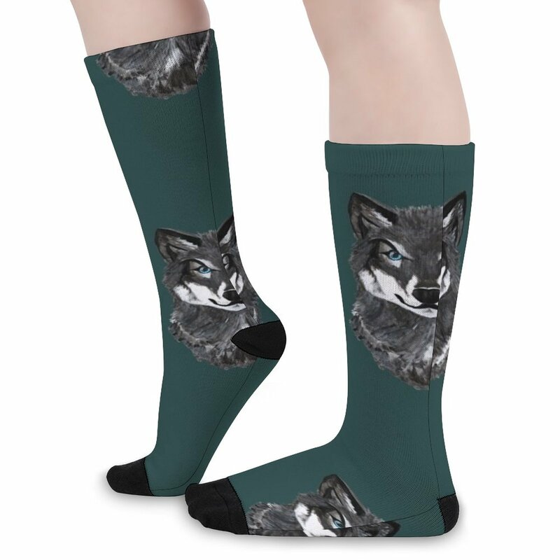 Wolf Socken lustige Geschenk Socken für Männer lustige Socken Männer Basketball