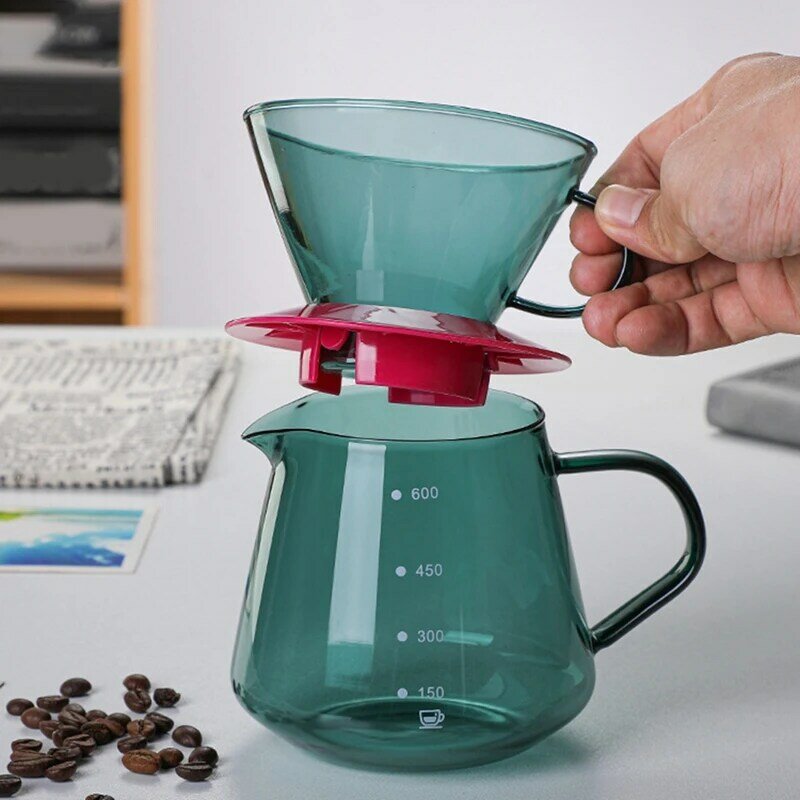 전문 커피 기기 붓는 커피 컵 공유 포트, 커피 드리퍼 필터 컵 세트, 바리스타 용품