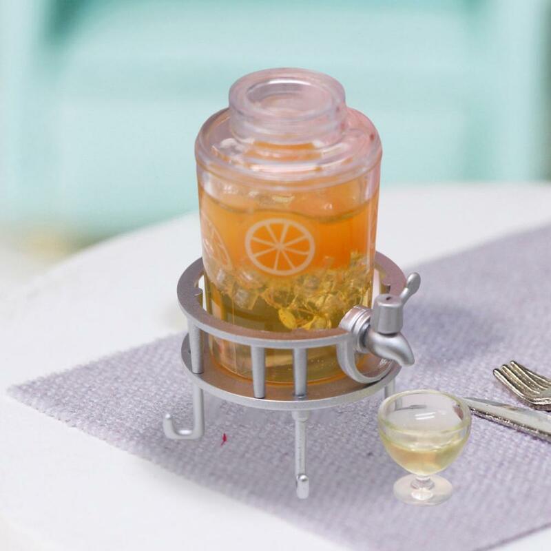 Miniature Bbq Accessories Realistic Miniature Dollhouse Beverage Bucket Kitchen Set Accessories for Decorative Doll House