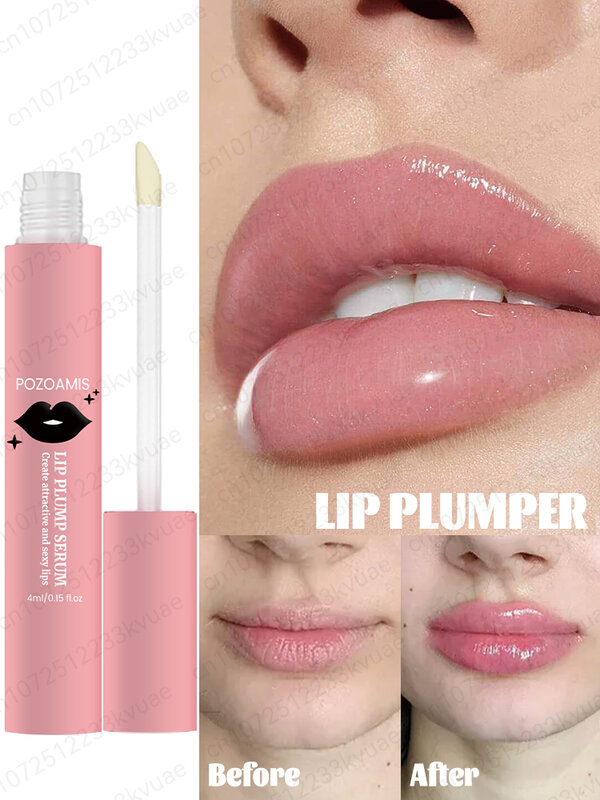 Lip Plumping Balm, Sexy Plumping Serum, Gloss, Long-Lasting, Hidratante, Estender Lábios