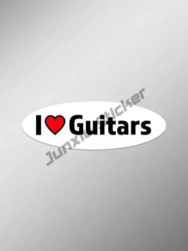 Обожаю, наклейка на гитары «Я обожаю», фотообои для девушек, Солнцезащитная Водонепроницаемая наклейка для автомобиля