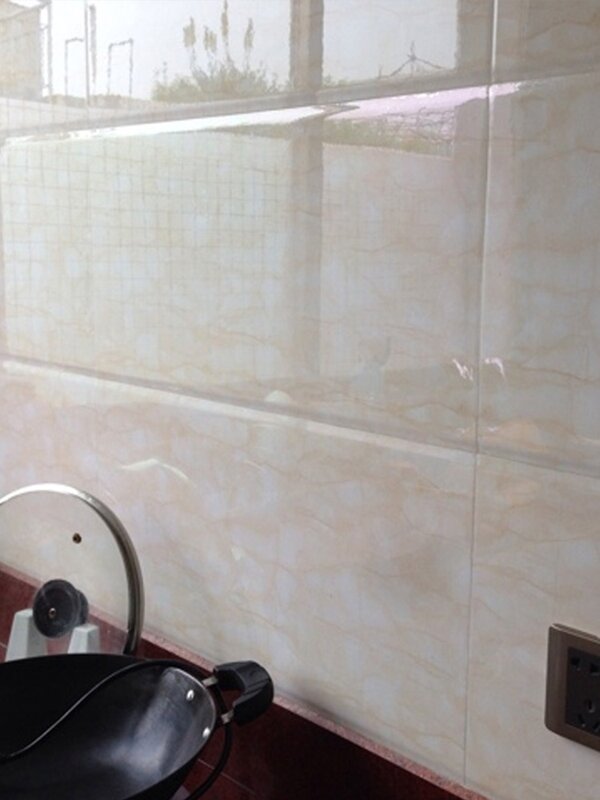 Papel de parede PVC impermeável autoadesivo transparente, adesivo à prova de óleo, bancada da cozinha, decoração do banheiro, casca e filme vara