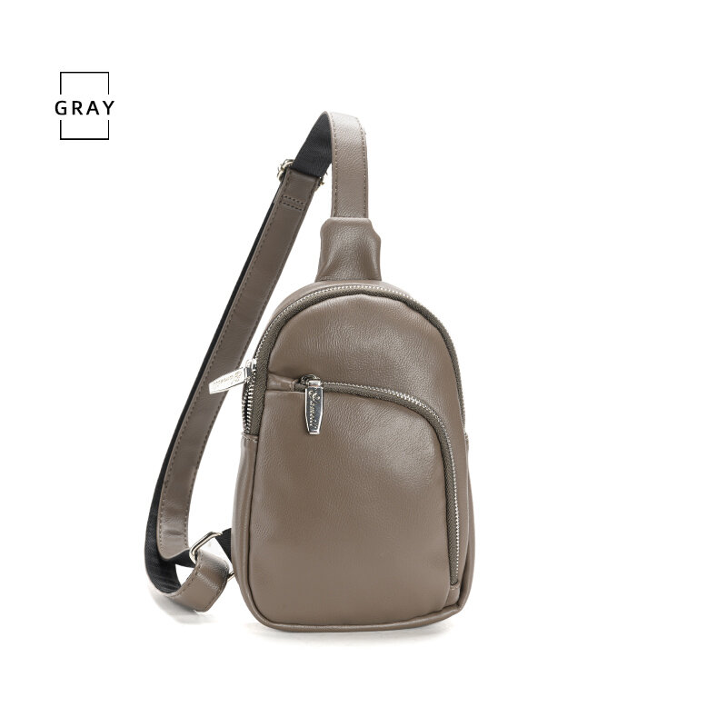 Men's Multifunctional Chest Bag Fashion Crossbody Casual Pocket PU Leather Shoulder Mobile Phone Wallet Backpack For Women