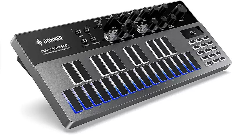 Summer discount of 50%Analog Bass Synthesizer and Sequencer, Donner B1 Controller