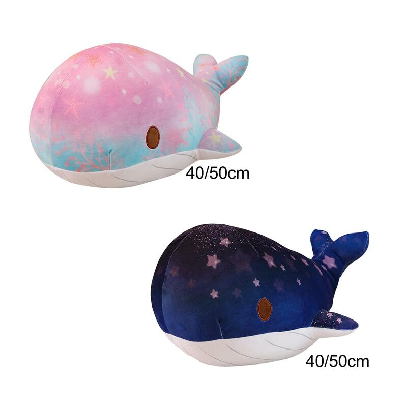 Gwiaździste niebo lalka wieloryb dekoracja domu poduszka pod plecy dzieci piękny lalka wieloryb poduszka dla lalki wieloryb pluszowa zabawka dla sypialni kanapa chłopaki